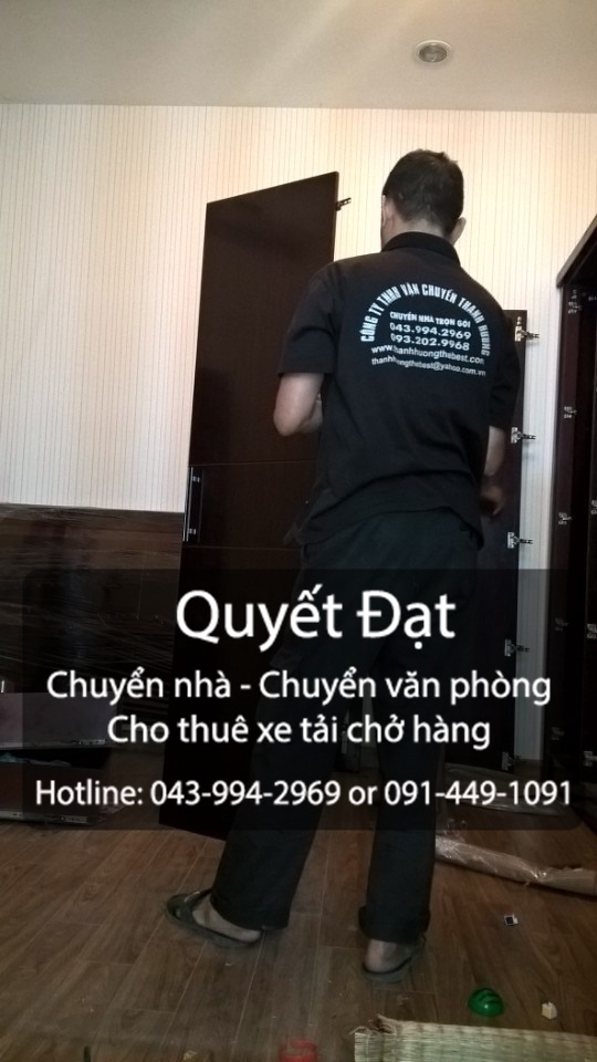Dịch vụ chuyển nhà Quyết Đạt tại phố Quỳnh Mai 2019